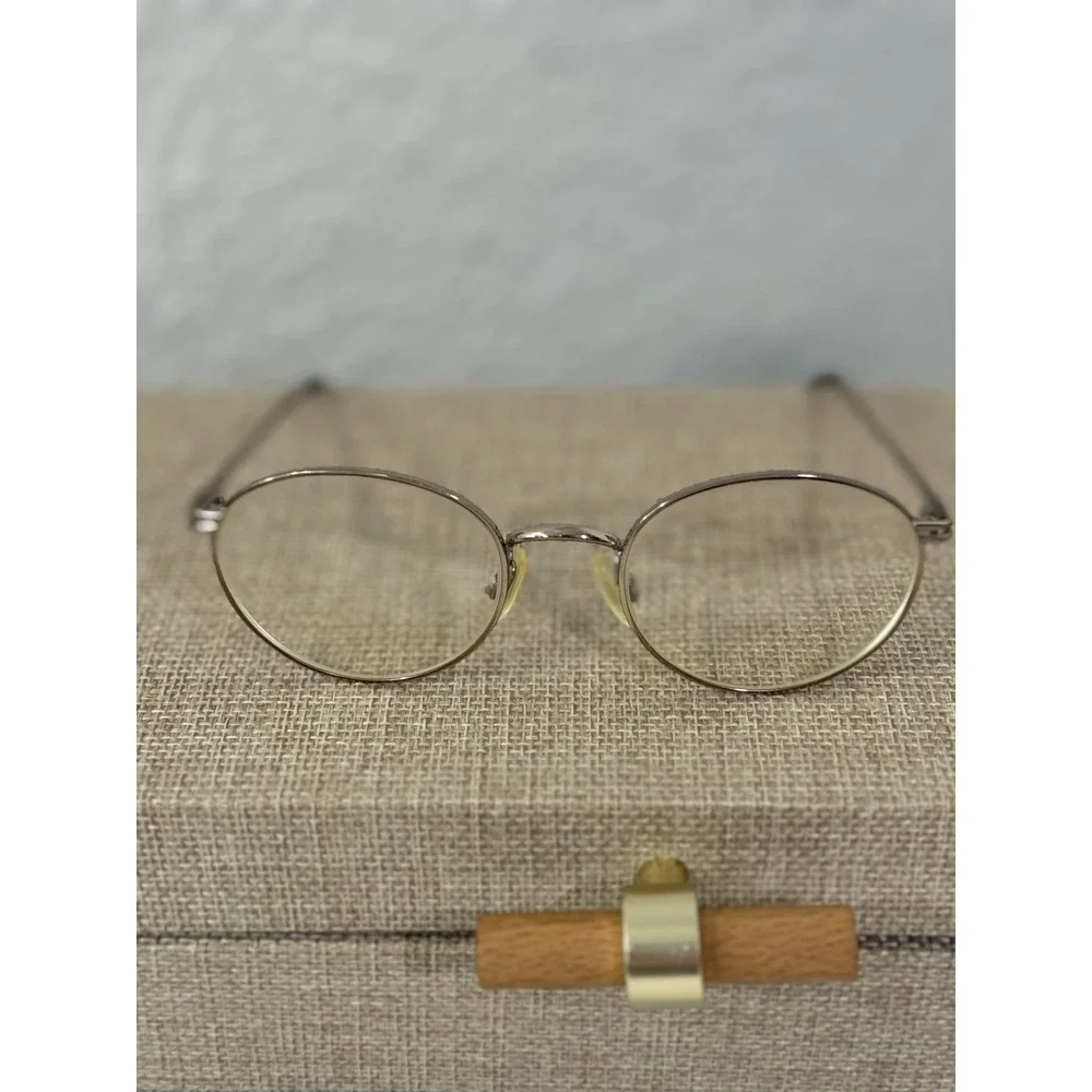 Vintage Vogue Florence VO 3117 Oval Metal Eyeglasses Italy w/case